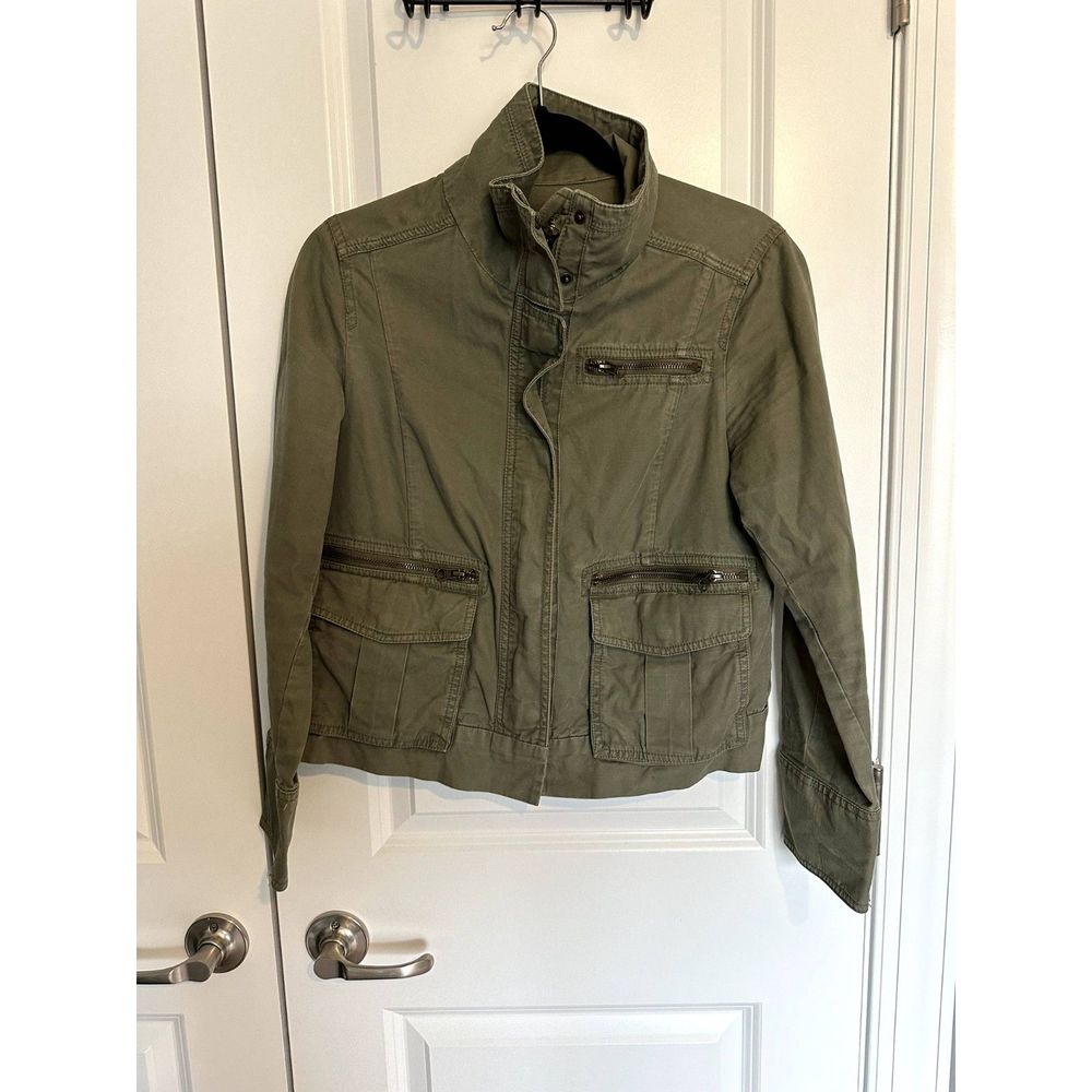 Womens Army green Utility Gap light Jacket size small Peat Moss